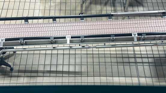 Conveyor belt from above