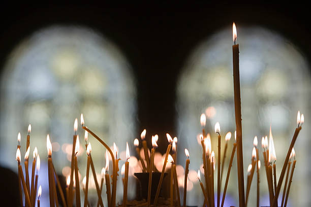 istock Candles Orthodox church 159194551
