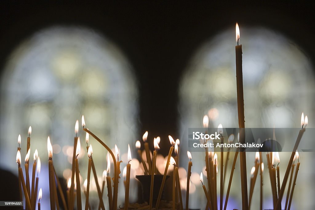 Velas Igreja Ortodoxa - Royalty-free Acender Foto de stock