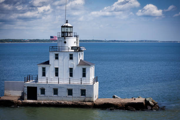 istock Patriotism at the Lighthouse 1591971726