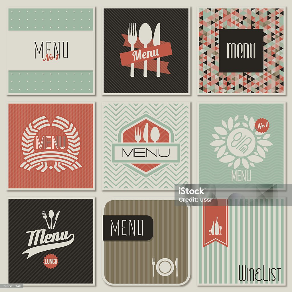 menu du Restaurant designs. - clipart vectoriel de Aliment libre de droits