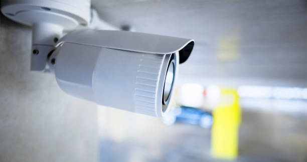 istock Close-up of surveillance camera 1592012297
