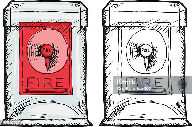 Isolato Allarme Antincendio - Immagini vettoriali stock e altre immagini di Allarme antincendio - Allarme antincendio, Attrezzatura, Clip art