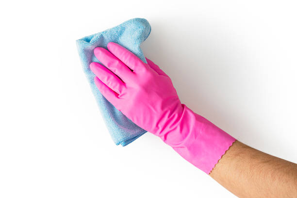 istock Cleaning with rag, isolated on white background 1592024518