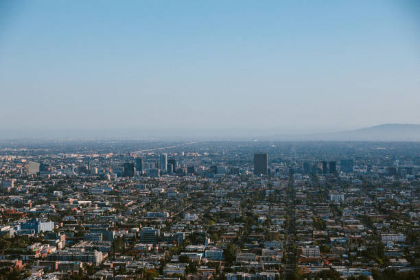 istock scenic view over Los Angeles, California 1592039151