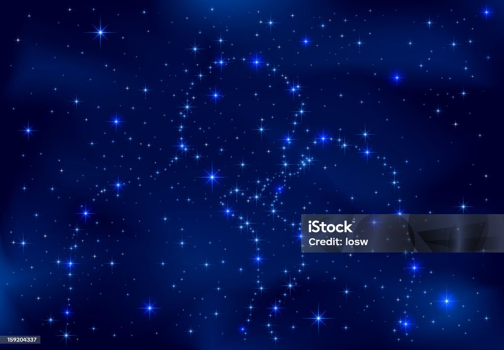 Night sky - Grafika wektorowa royalty-free (Astronomia)