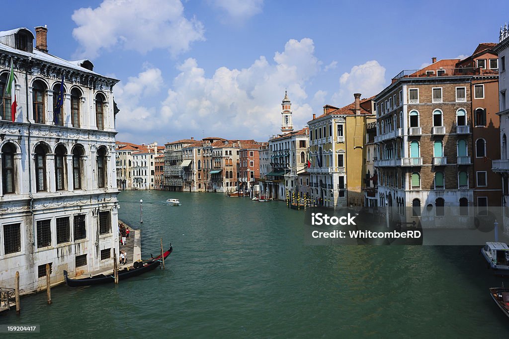 Vista del Canal Grande, Venezia in una giornata estiva - Foto stock royalty-free di Acqua