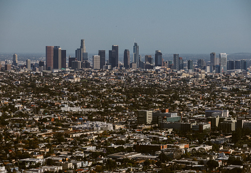 scenic view over Los Angeles, California.