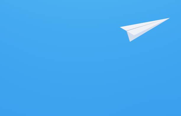 istock 3D image of a simple paper plane 1592049267