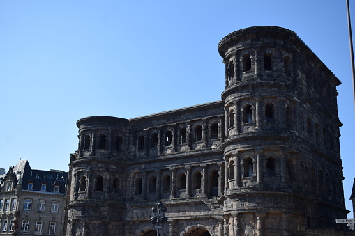 Trier, Germany - 07/11/2023: Porta Nigra, Roman Empire City gate