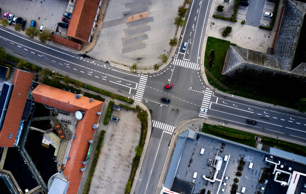 istock Directly above road crossing 1592144298
