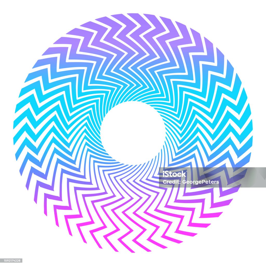 Spiral Line Frame Spiral Frame Border Stock Illustration - Download Image Now - Abstract ...