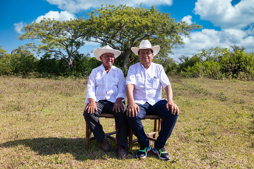 Portrait of father-in-law and son-in-law