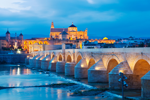The Mezquita Cathedral In Cordoba, Spain.  This Was Once A Moorish Mosque But Has Since Been Converted Into A Cathedral.
