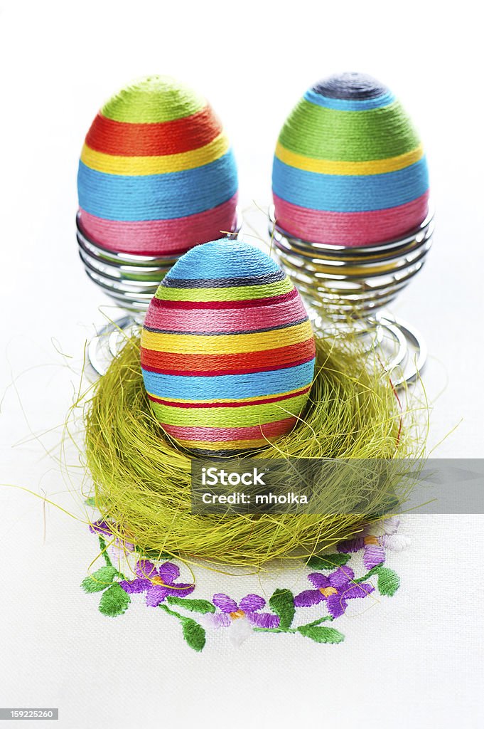 Ostern Eier Dekoration - Lizenzfrei Bunt - Farbton Stock-Foto