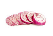Sliced ​​red onion