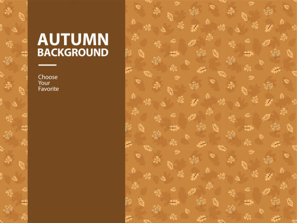 jesień wektorowa wzór tapety bezszwowy element kwiatowe tło zbiór liść tkanina klon kanada - thanksgiving maple leaf abstract autumn stock illustrations