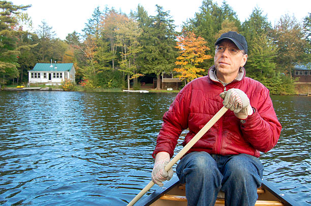 Retiree enjoying a day on the lakePlease see similar images in my portfolio