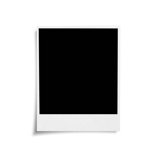 istock Retro instant photo frame with shadow isolated on white background 1592313156