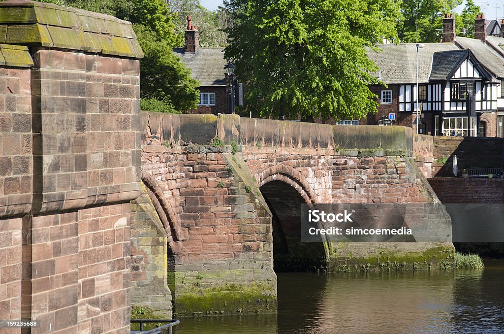 Old Dee Bridge em inglês cidade de Chester - Royalty-free Ao Ar Livre Foto de stock