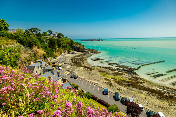istock Scenic hike to Pointe du Grouin in beautiful Brittany 1592410198