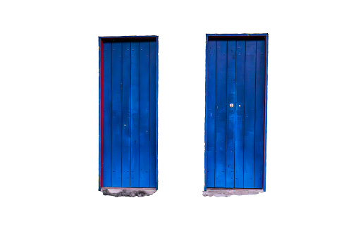 Blue Shuttered Window