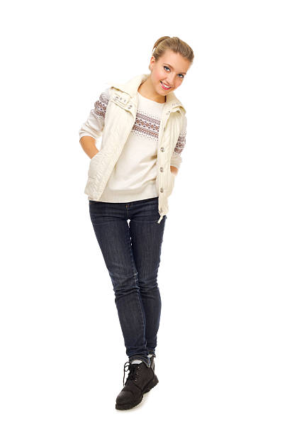 istock Young smiling girl isolated 159246466