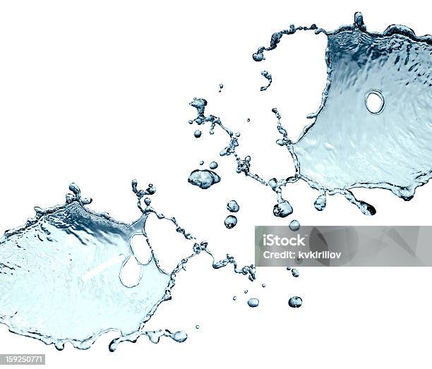Astratto Di Acqua Splash - Fotografie stock e altre immagini di Acqua - Acqua, Acqua fluente, Ambiente