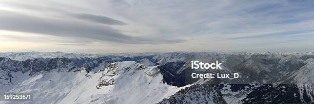 Mount Zugspitze Zugspitzplatt Panorama Stock Photo - Download Image Now - Building Exterior, Built Structure, Cloud - Sky