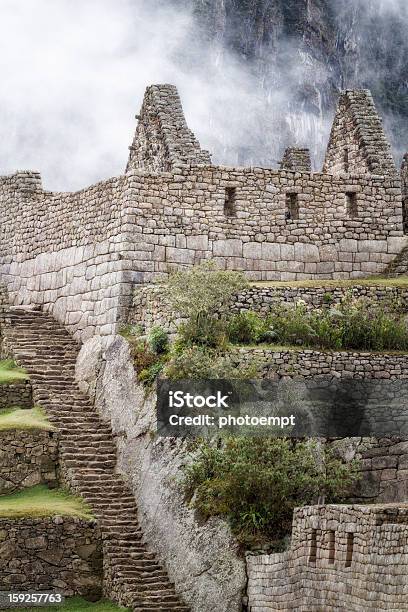 Rovine Inca Di Machu Picchu Perù - Fotografie stock e altre immagini di A forma di blocco - A forma di blocco, Agricoltura, America del Sud