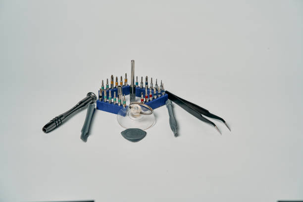 istock Set of tools for phone repairing 1592601903
