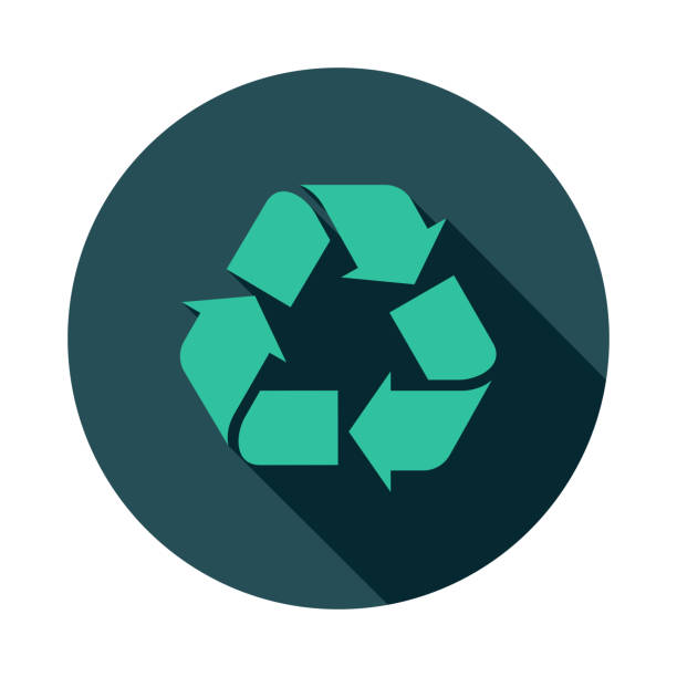 Recycling Symbol Icon - ilustração de arte vetorial