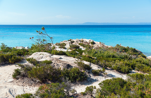 Amazing Kavourotrypes Beach in Sithonia peninsula, Halkidiki, Greece