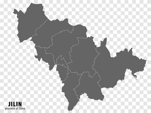 Blank Map Province Jilin Of China High Quality Map Jilin With Blank Map Province Jilin Of China High Quality Map Jilin With On Transparent 