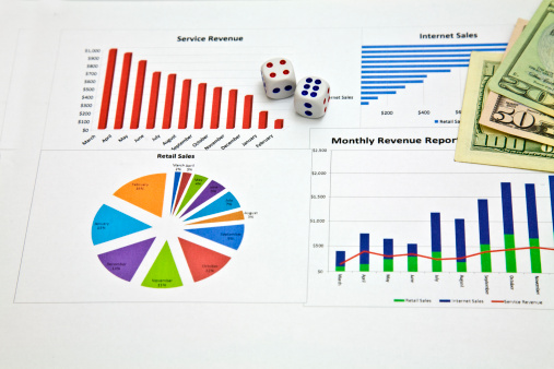 imaging depicting financial gamble.