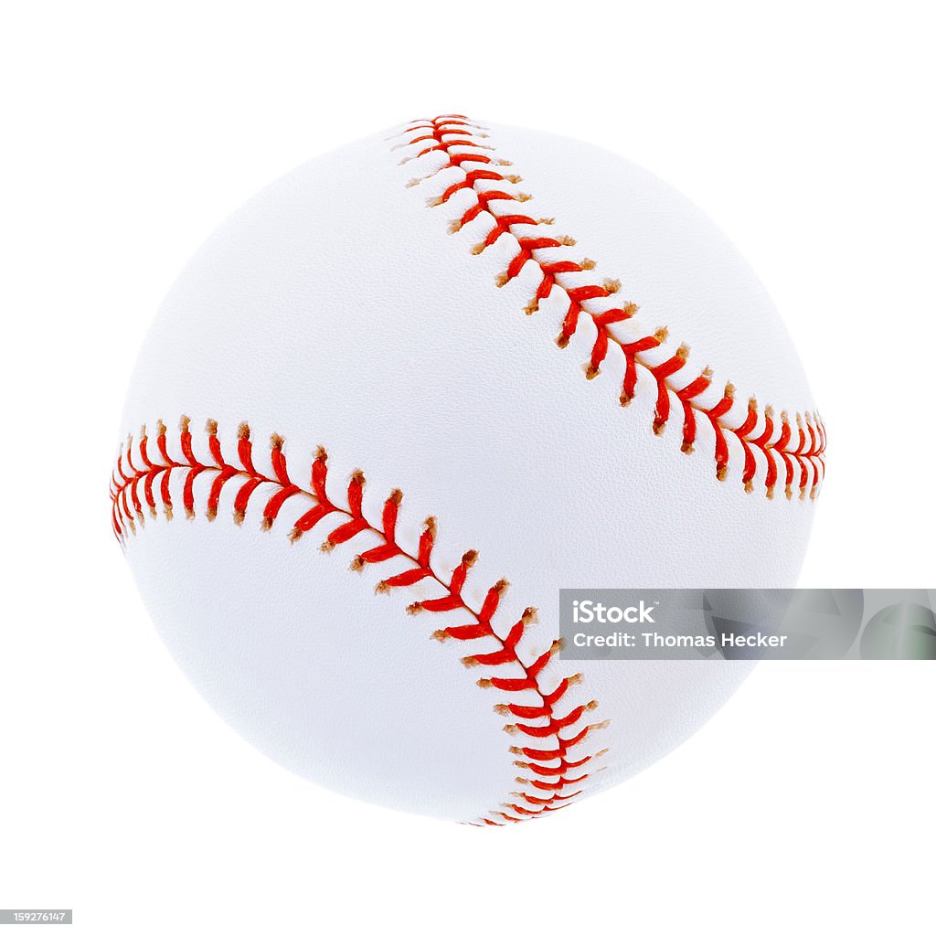 Singolo baseball, isolato su bianco - Foto stock royalty-free di All star - Sportivo