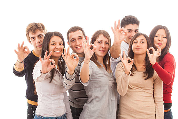 istock Multicultural Group of Young People on White 159276343