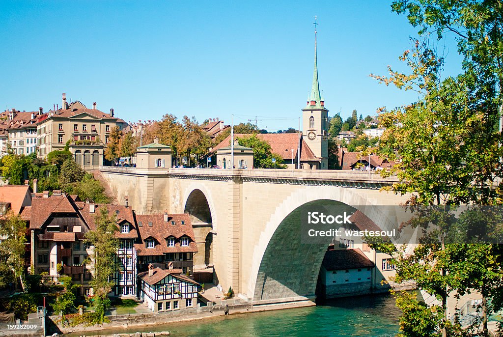 Bern bridge View at bridge in Bern, Switzerland Arch - Architectural Feature Stock Photo