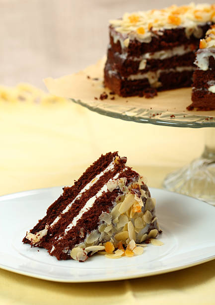 istock Chocolate Cake with Almonds and Candied Orange Peel 159282748