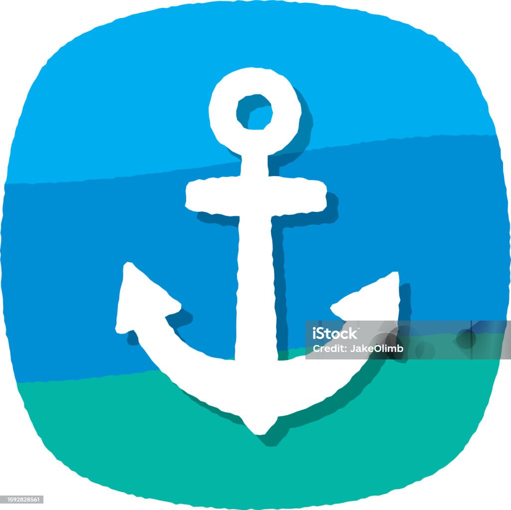 Anchor Doodle 4 Stock Illustration - Download Image Now - Anchor