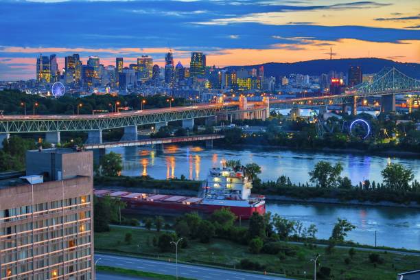 istock Montreal Skyline and St Lawrence River at Dusk 1592856161