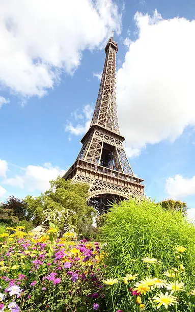 Paris, Eiffeltower in summer