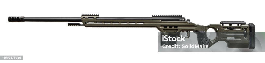 Late Sniper Rifle Modern Sniper Rifle On A Lightweight Aluminum Chassis Long Range Bolt ...