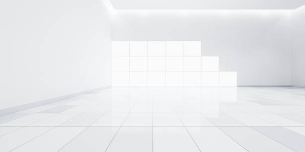 istock 3d rendering of empty room and tile floor for background. 1592941739