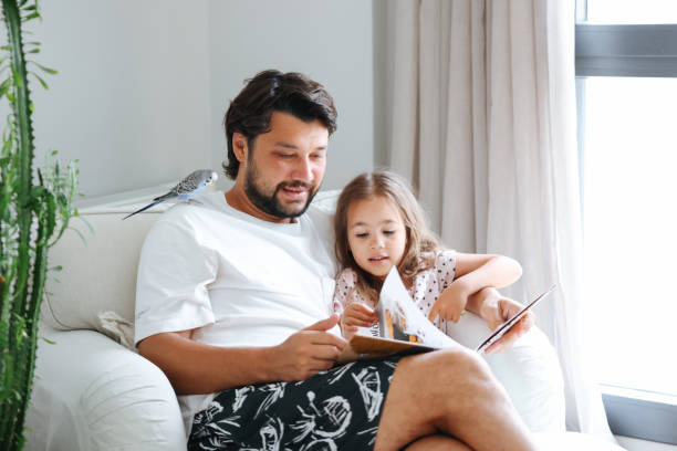 istock Father and daughter enjoying at home 1592978231