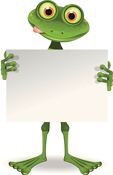 ilustrações, clipart, desenhos animados e ícones de sapo com um livro branco - frog sideways glance humor desire