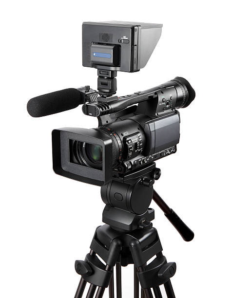 istock video camera with monitor and mic 159307060
