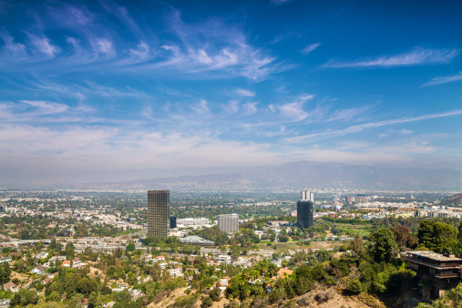Panorama of Los Angeles taken from Beverly Hills