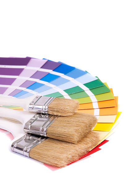 istock Color palette and a brush 159309912