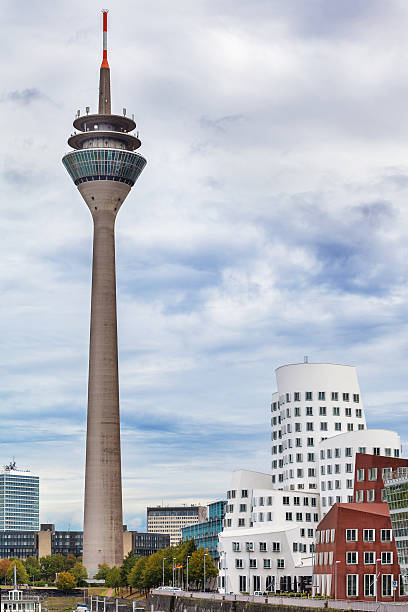 View at Dusseldorf Rhein tower in a nice summer day